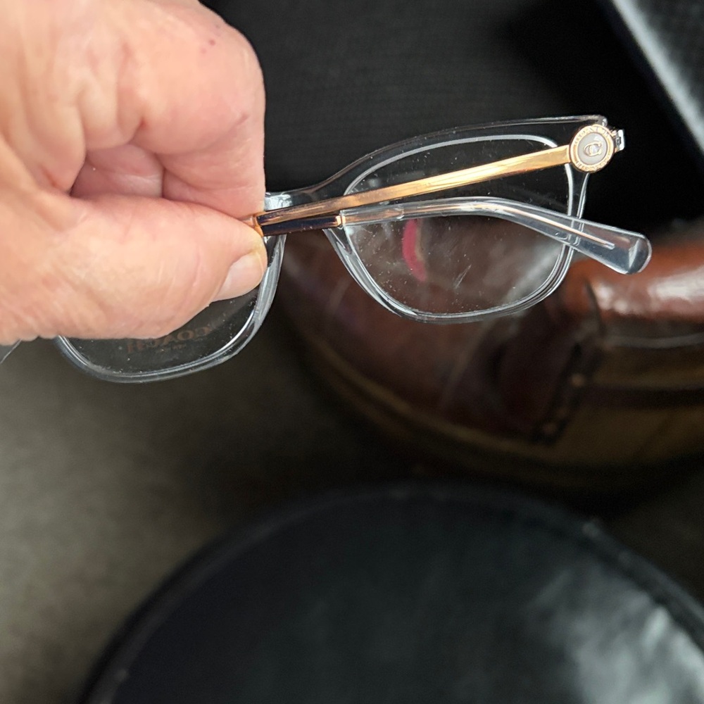 Coach Transparent Frame Eyeglasses - Picture 6 of 7